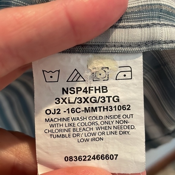 NWOT Wrangler Plaid Shirt Size 3X Short Sleeve Button Down 100%Polyester - Picture 15 of 15